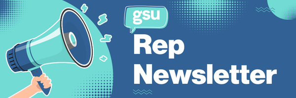 title reading "gsu rep newsletter"