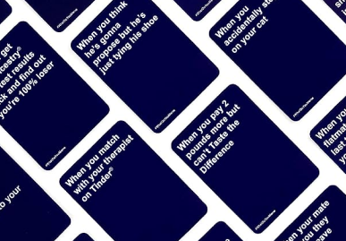 Image showing the card game what to you meme